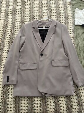 H&M Light Gray Single-Button Women's Blazer